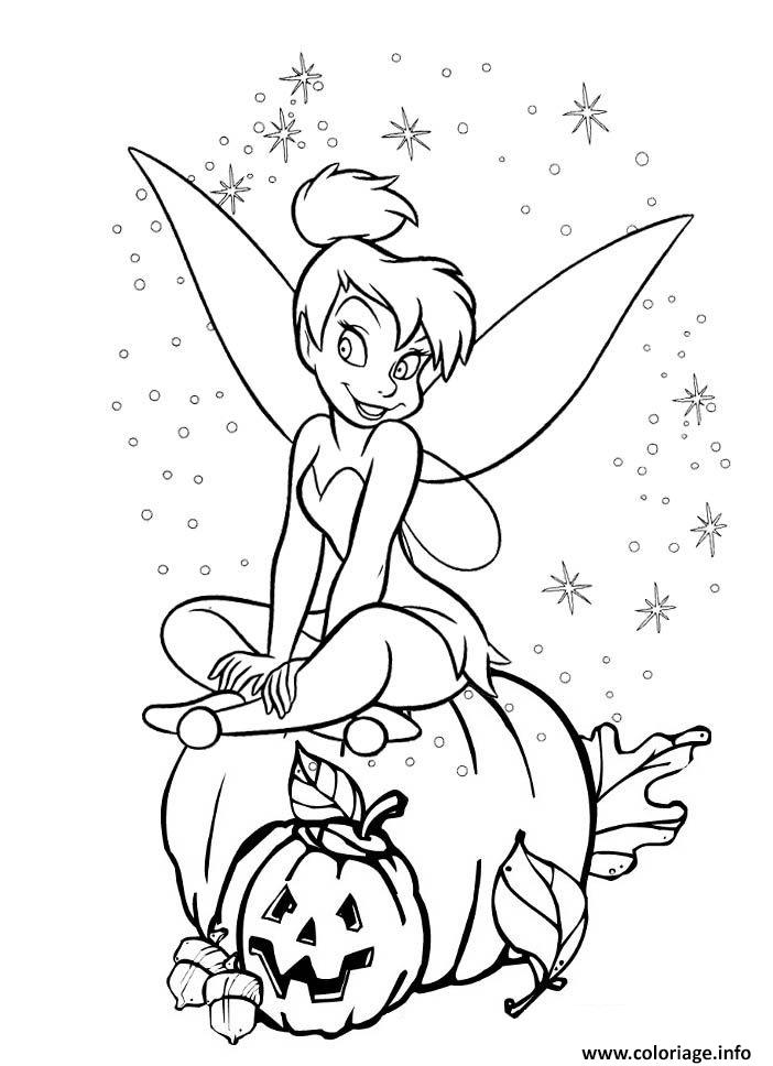 Coloriage Fee Disney Halloween JeColorie