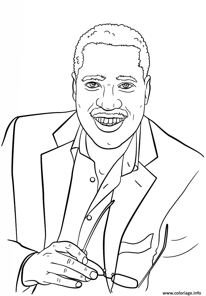 Dessin larry elder celebrite star Coloriage Gratuit à Imprimer