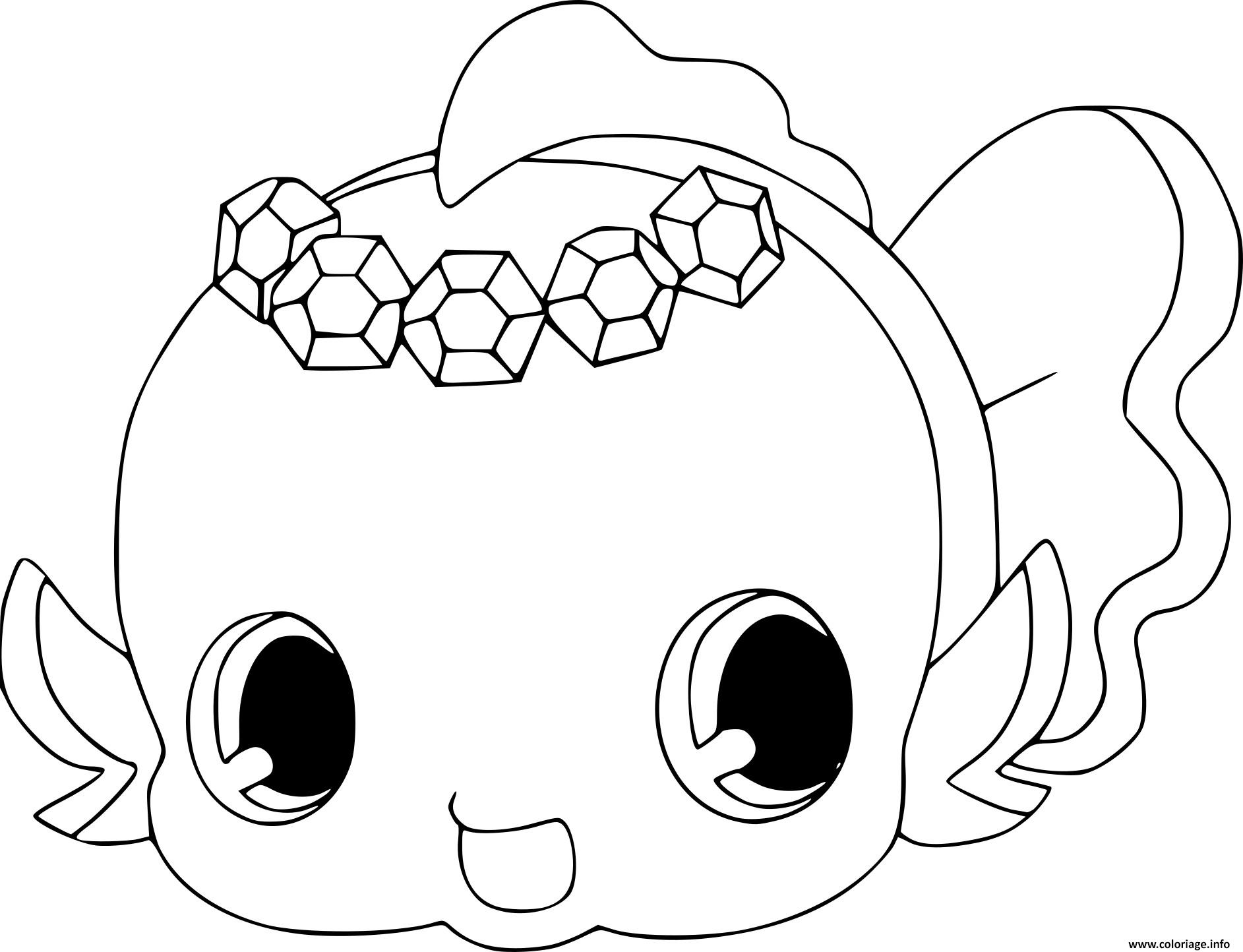 Dessin Jewelpet Aqua Coloriage Gratuit à Imprimer