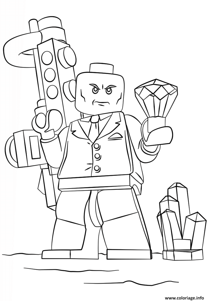 Dessin lego lex super heroes Coloriage Gratuit à Imprimer