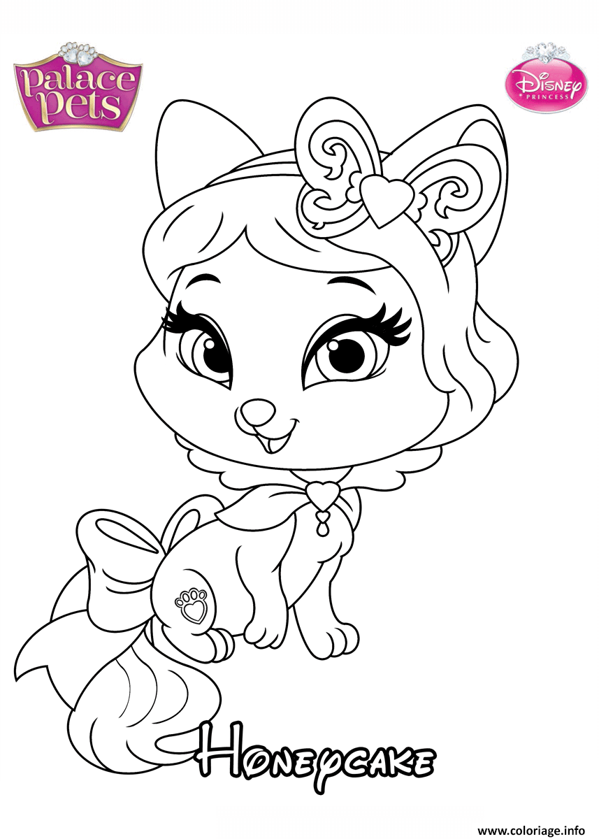 Dessin honeycake princess disney Coloriage Gratuit à Imprimer