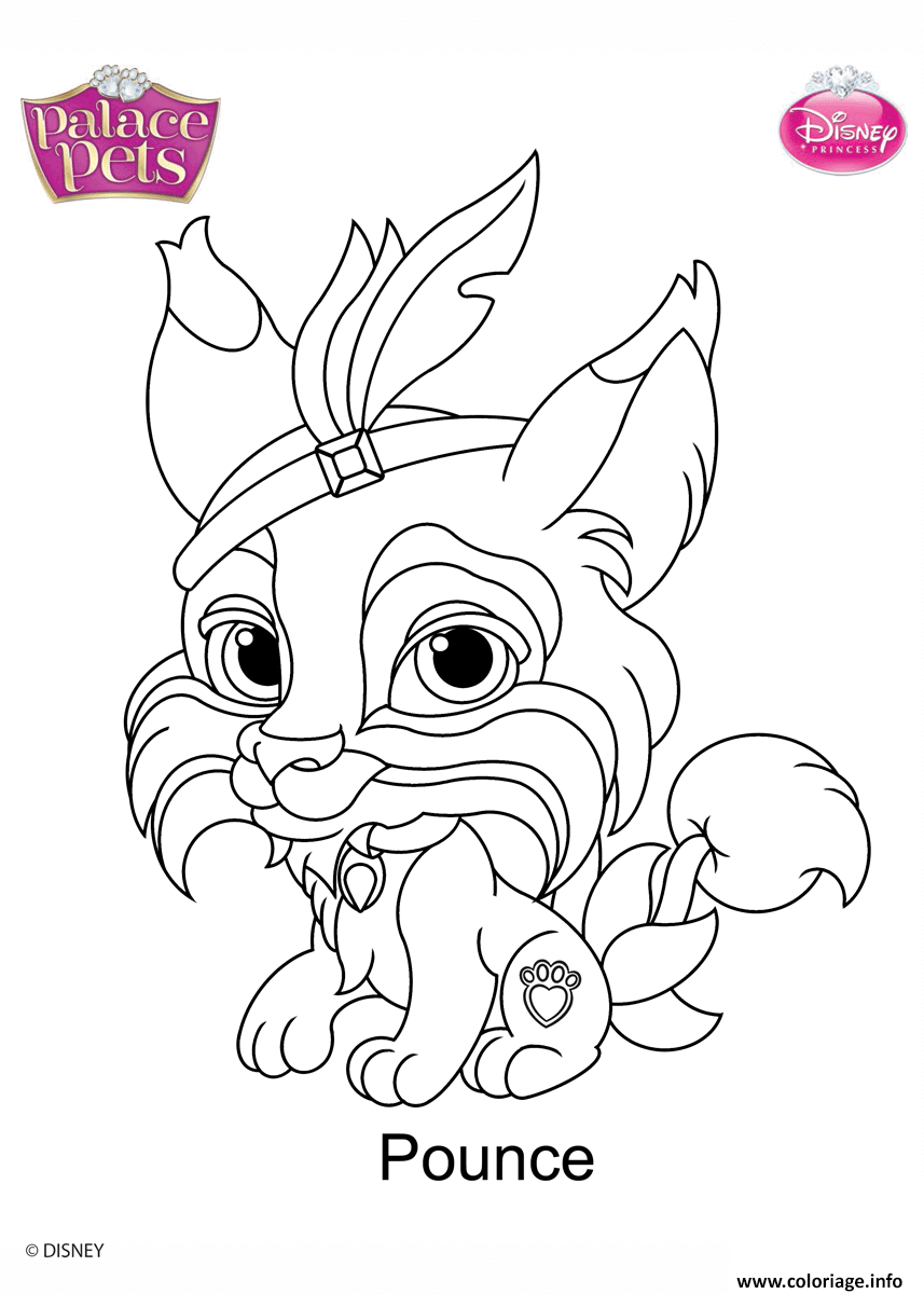 Dessin palace pets pounce disney Coloriage Gratuit à Imprimer