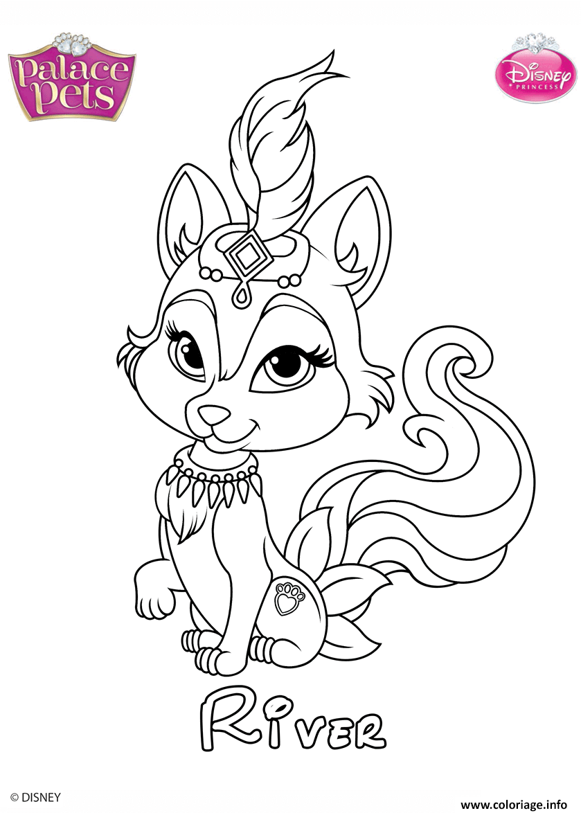 Dessin river princess disney Coloriage Gratuit à Imprimer