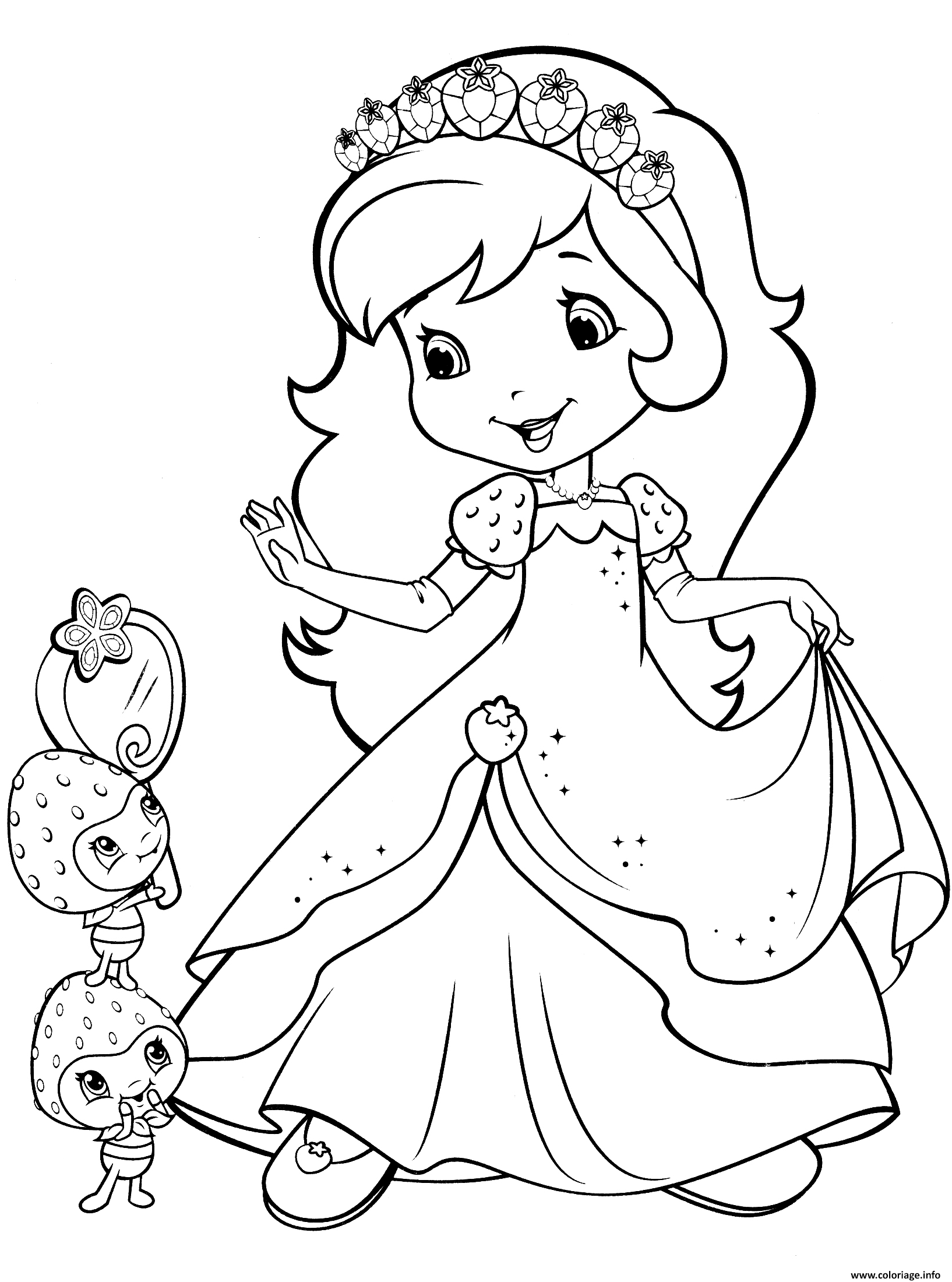 Dessin strawberry shortcake and berrykins Coloriage Gratuit à Imprimer