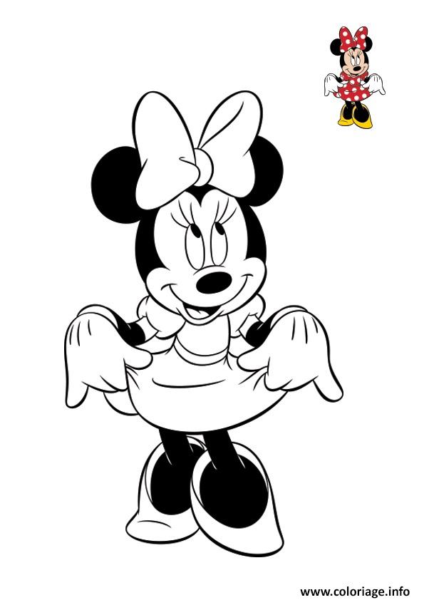 Coloriage Disney Minnie Original dessin