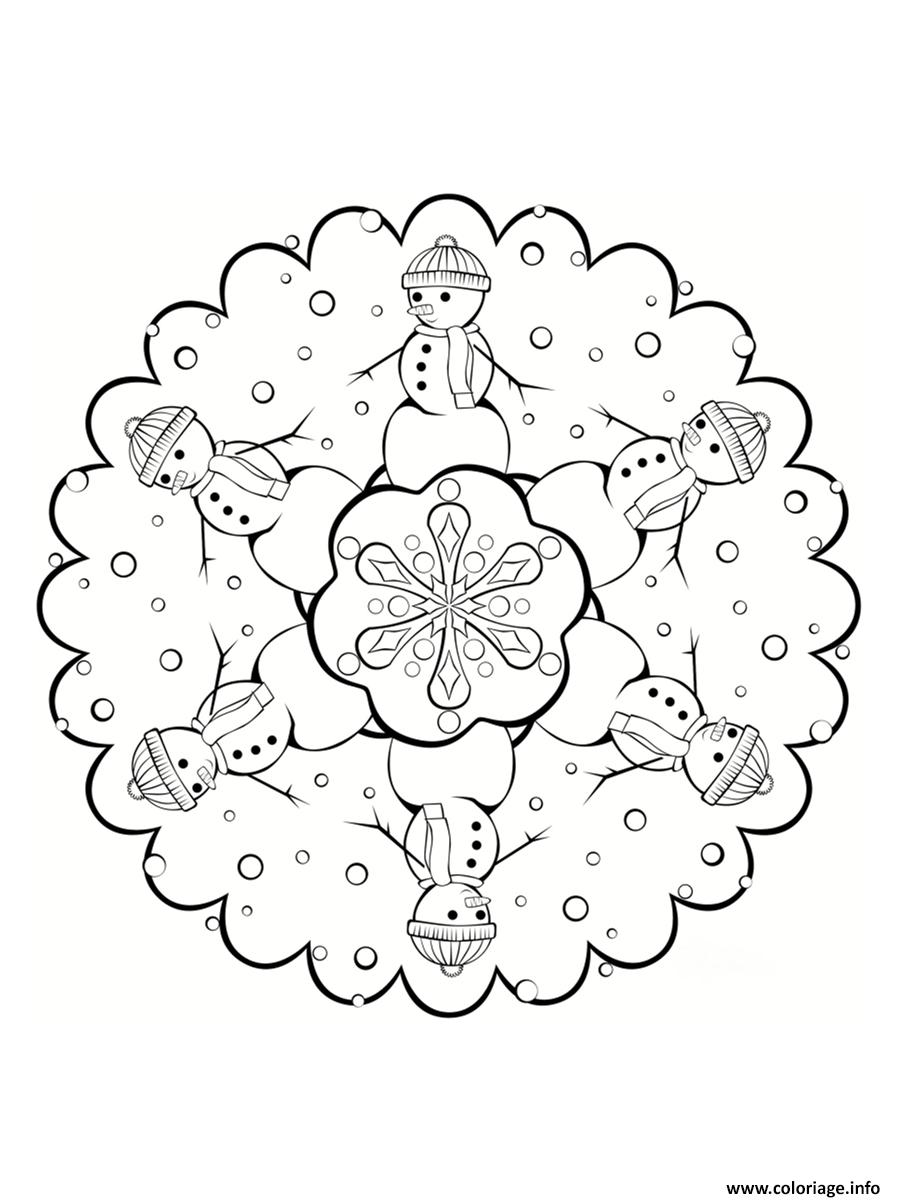 Coloriage Mandala Noel 25 Dessin Mandala De Noel à imprimer