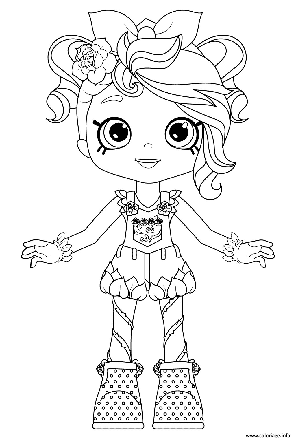 Dessin Rosie Bloom Colouring Page Coloriage Gratuit à Imprimer