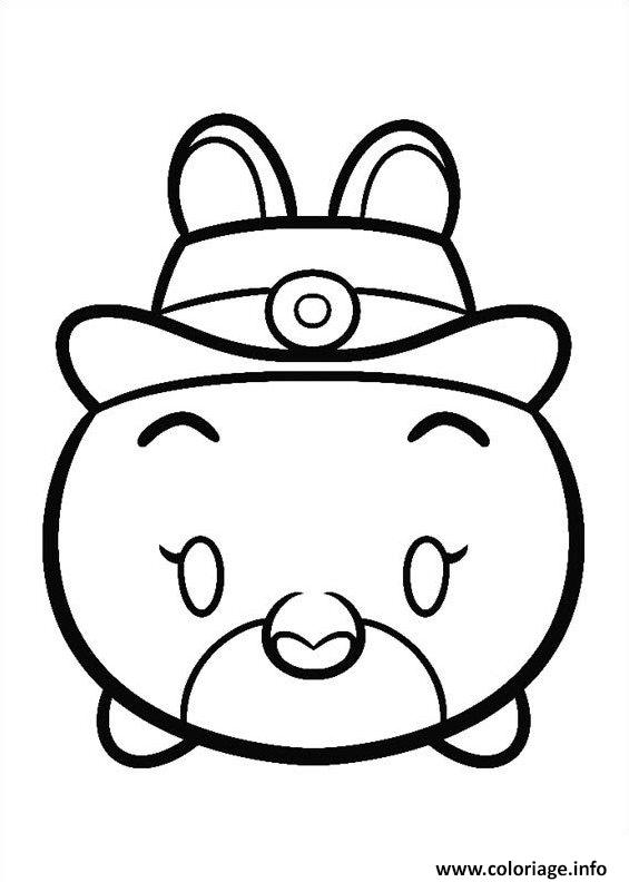 Dessin Judy Hops Tsum Tsum Coloriage Gratuit à Imprimer