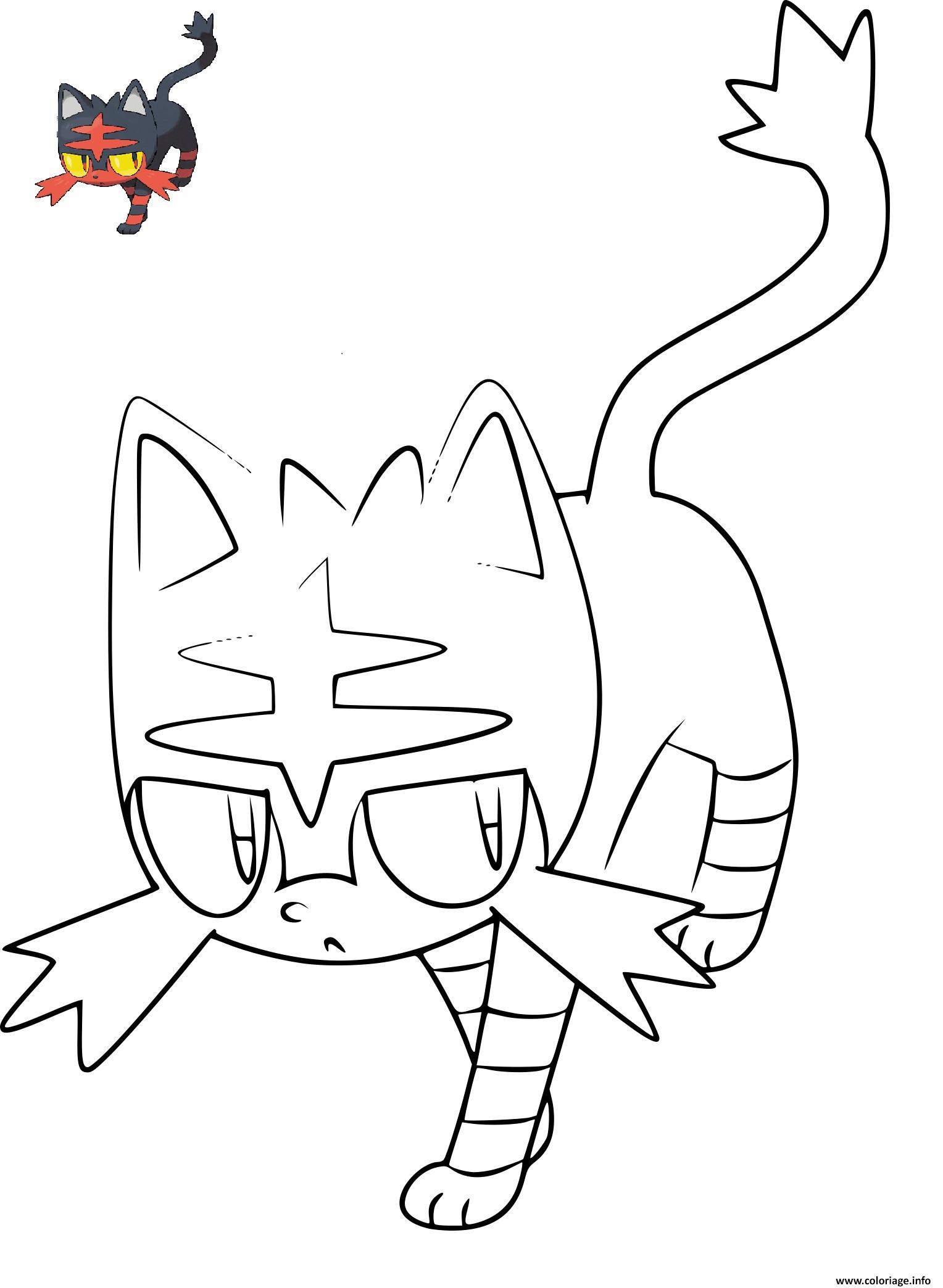 Coloriage pokemon flamiaou  JeColorie.com