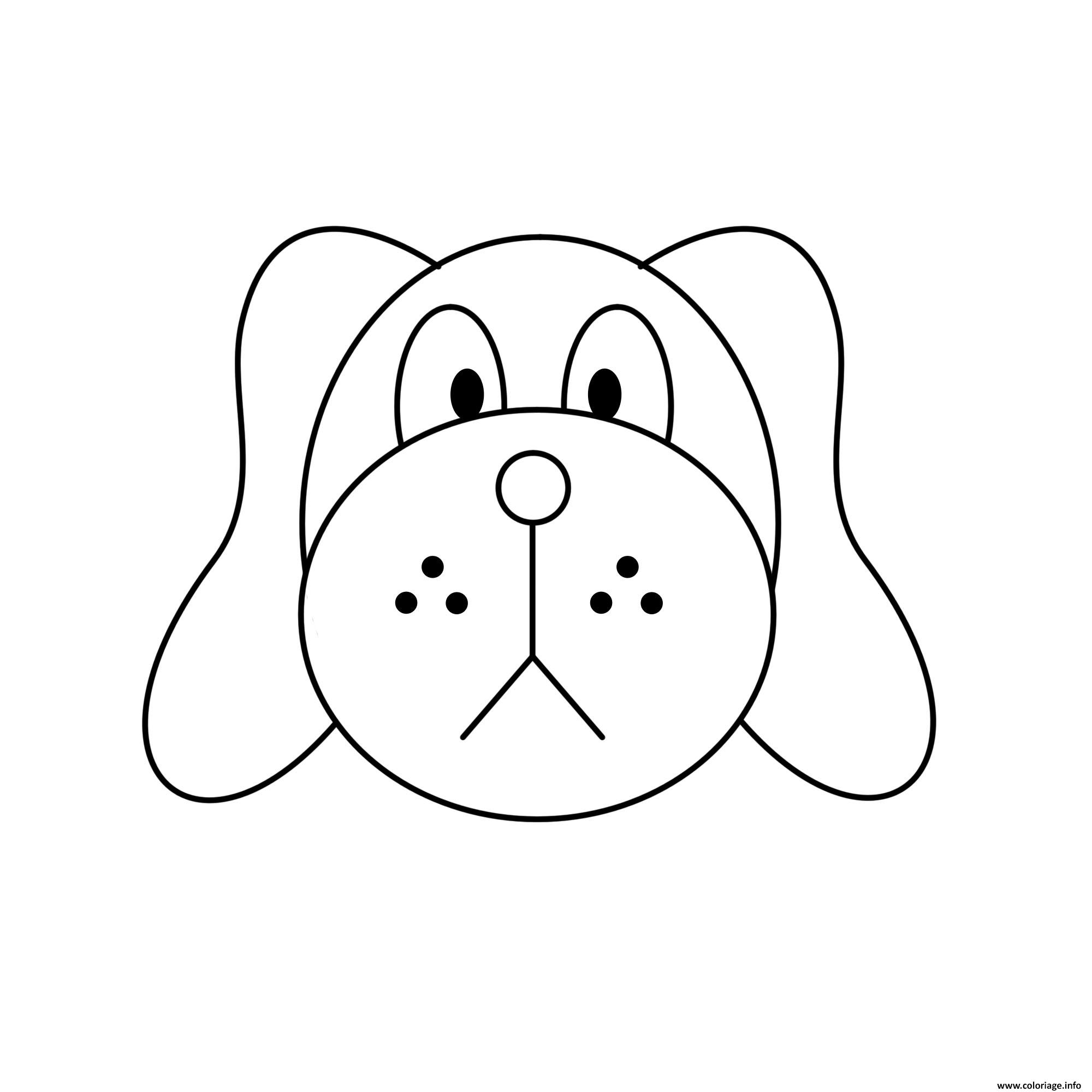 Dessin dessin chien facile a colorier Coloriage Gratuit à Imprimer