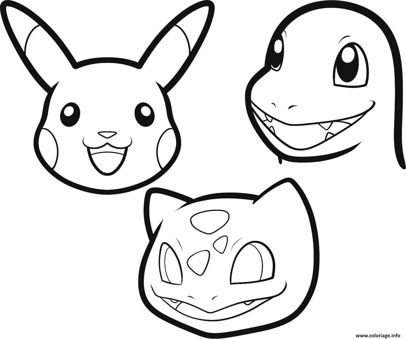 Dessin dessin pokemon facile a colorier Coloriage Gratuit à Imprimer