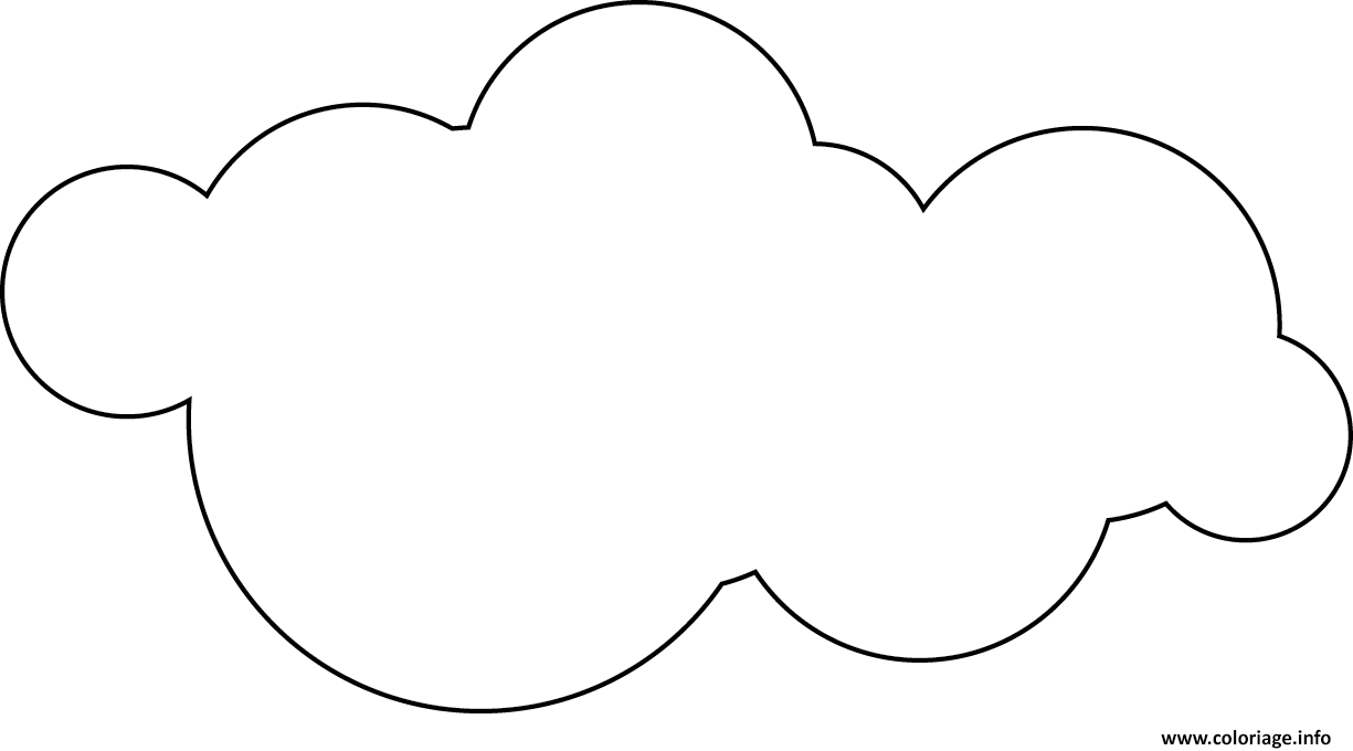 Dessin dessin nuage ciel Coloriage Gratuit à Imprimer