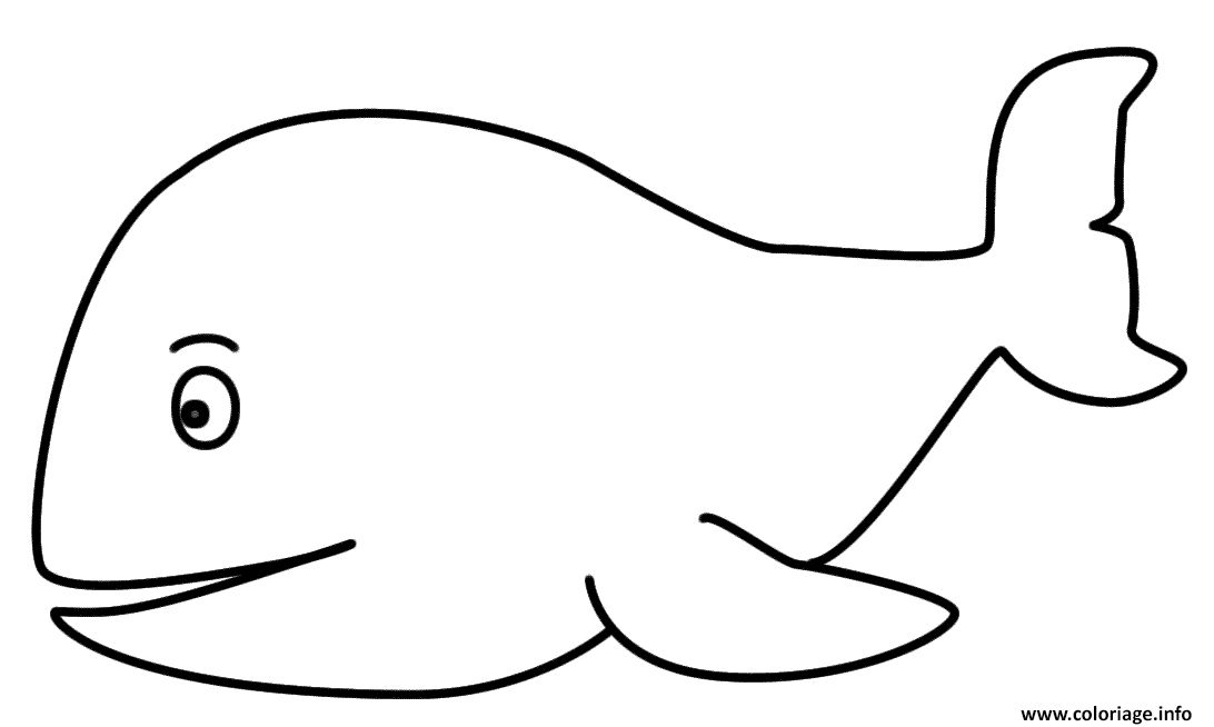 Coloriage Baleine Enfant Dessin Baleine A Imprimer