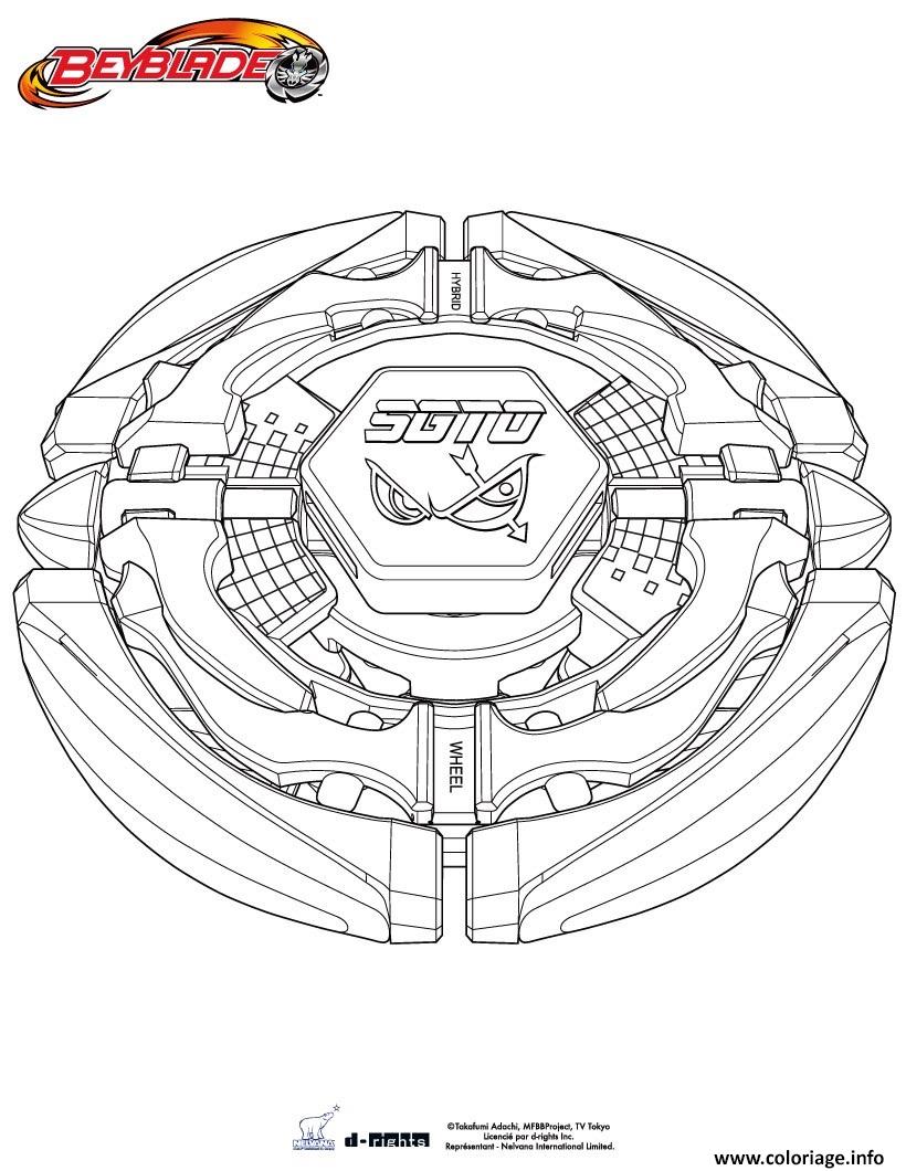 Coloriage Beyblade Burst Turbo Valtryek