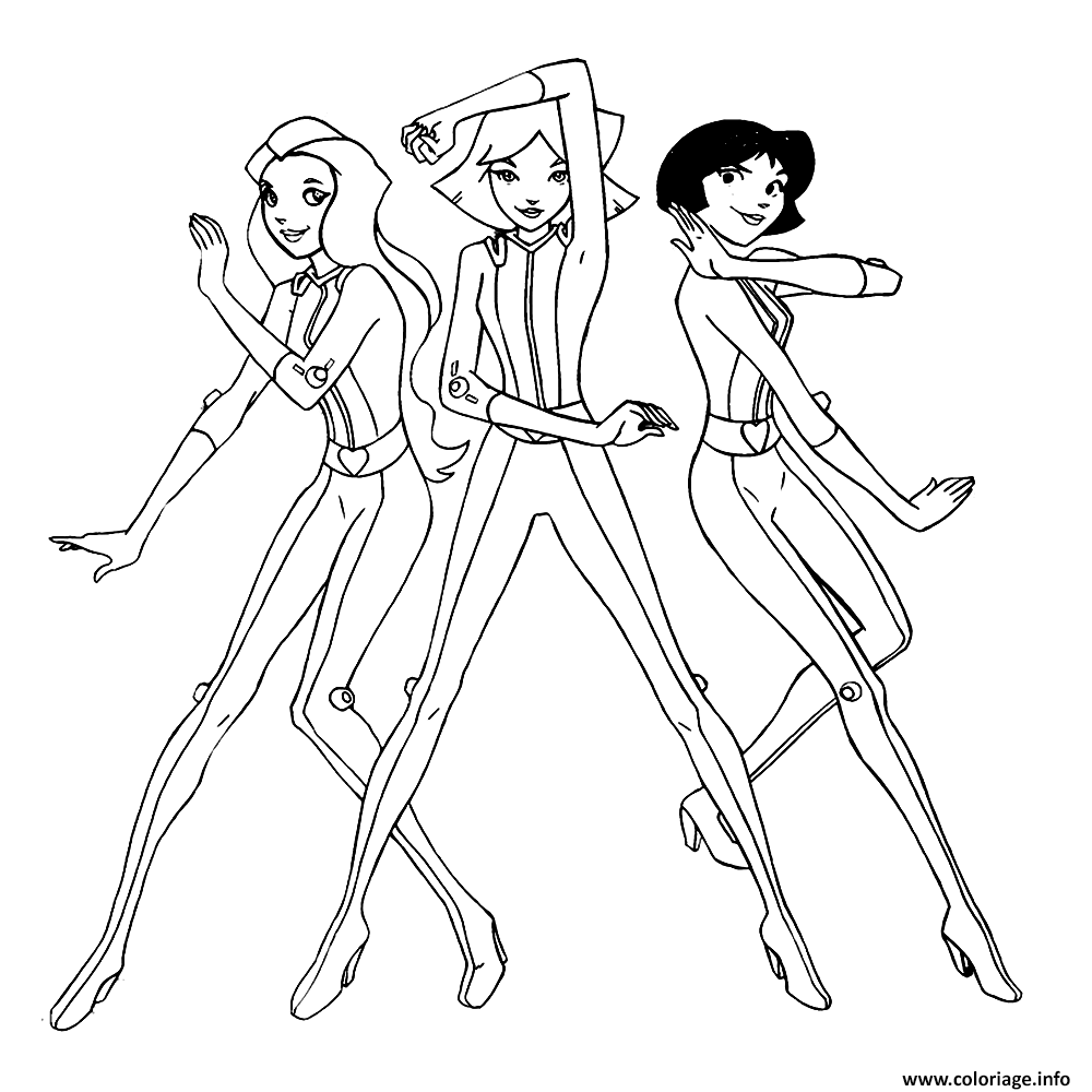 Coloriage Des Totally Spies