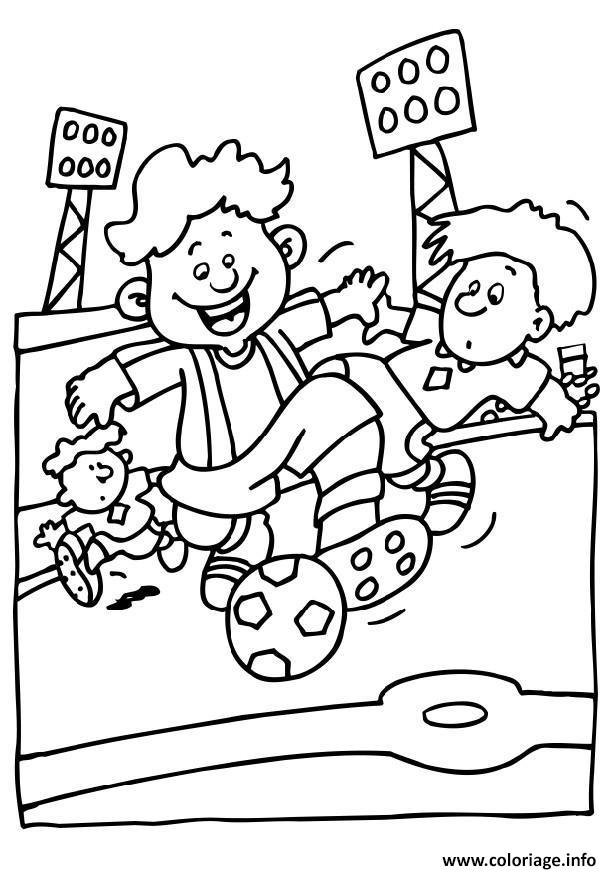 Coloriage De Terrain De Foot