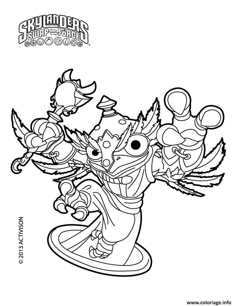 Dessin skylanders swap force HootLoop Coloriage Gratuit à Imprimer