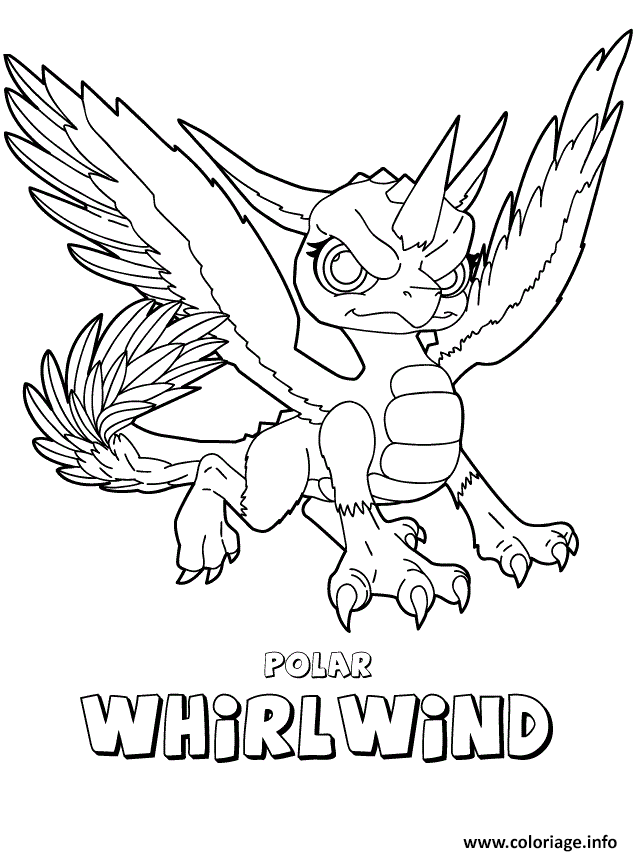 Dessin skylanders giants air polar whirlwind Coloriage Gratuit à Imprimer