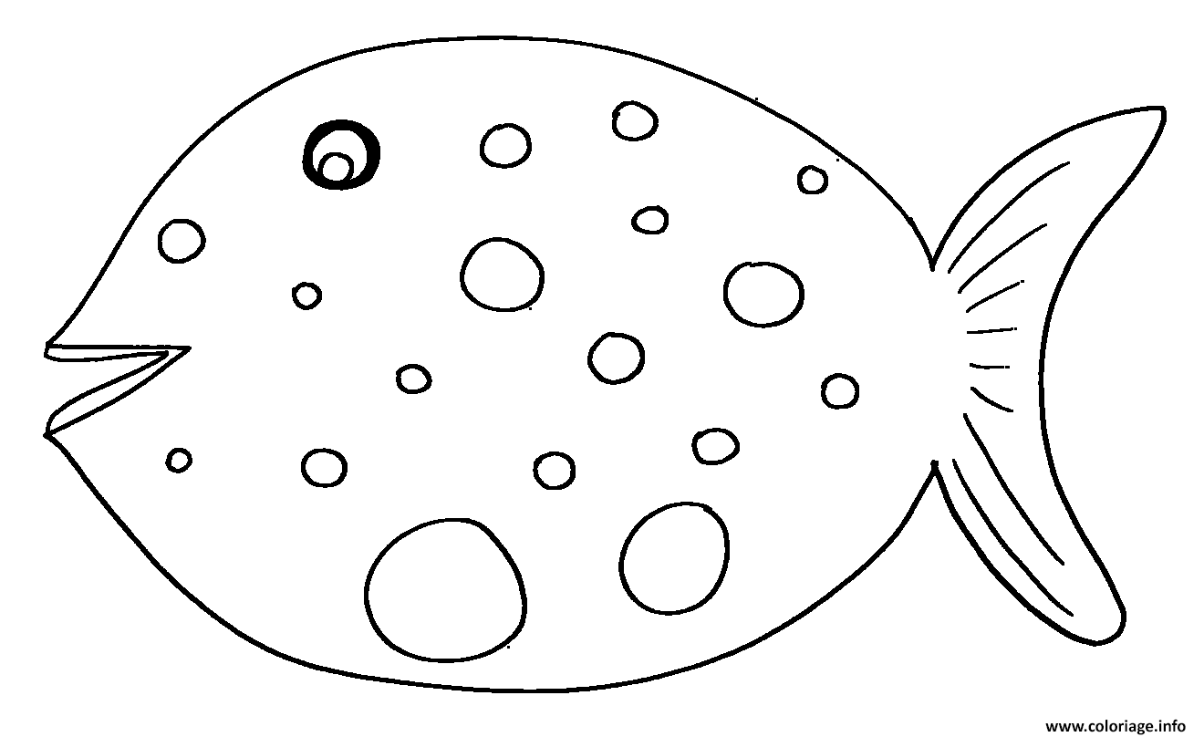 Dessin gros poisson davril Coloriage Gratuit à Imprimer