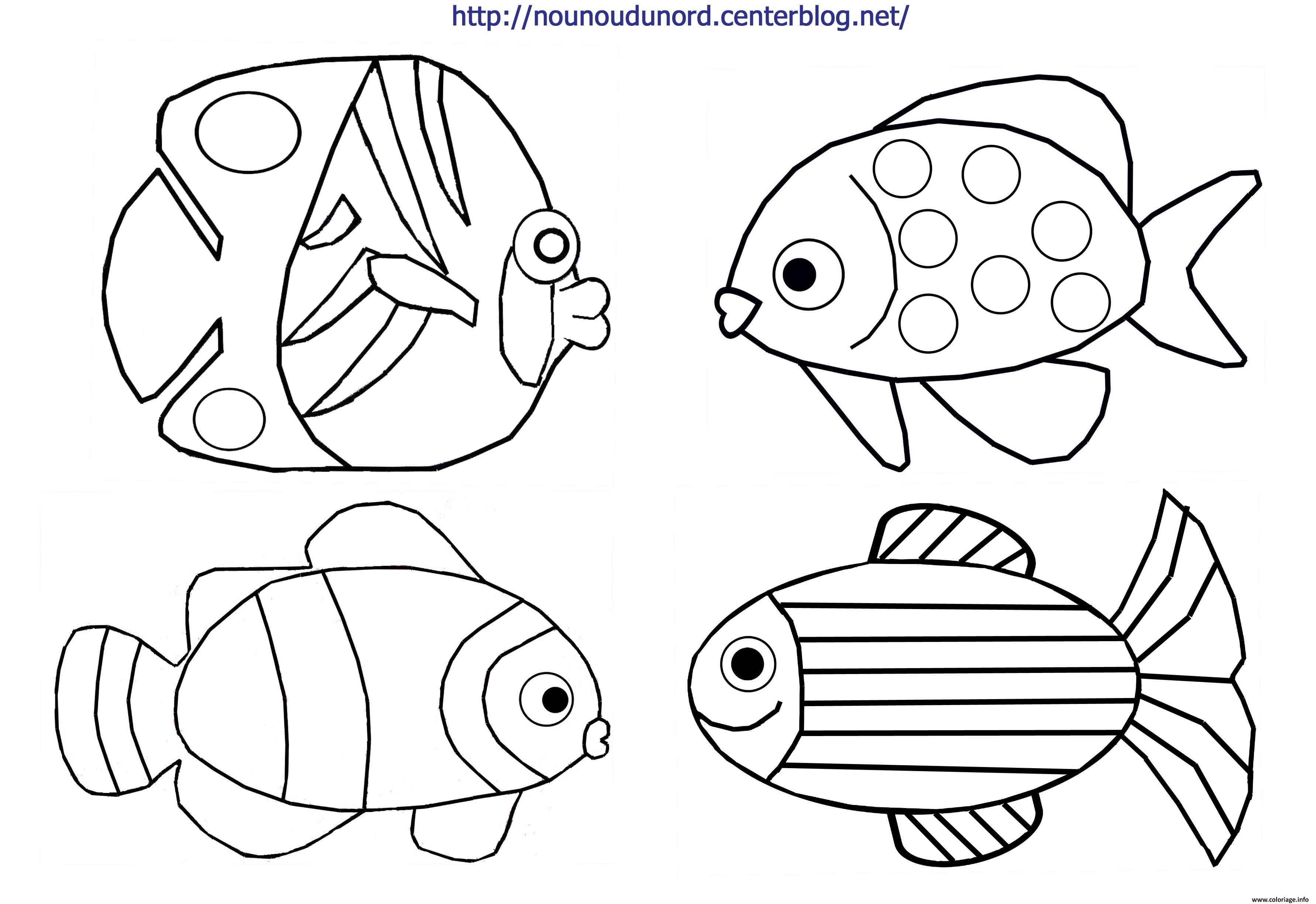 Dessin poisson davril dessin Coloriage Gratuit à Imprimer