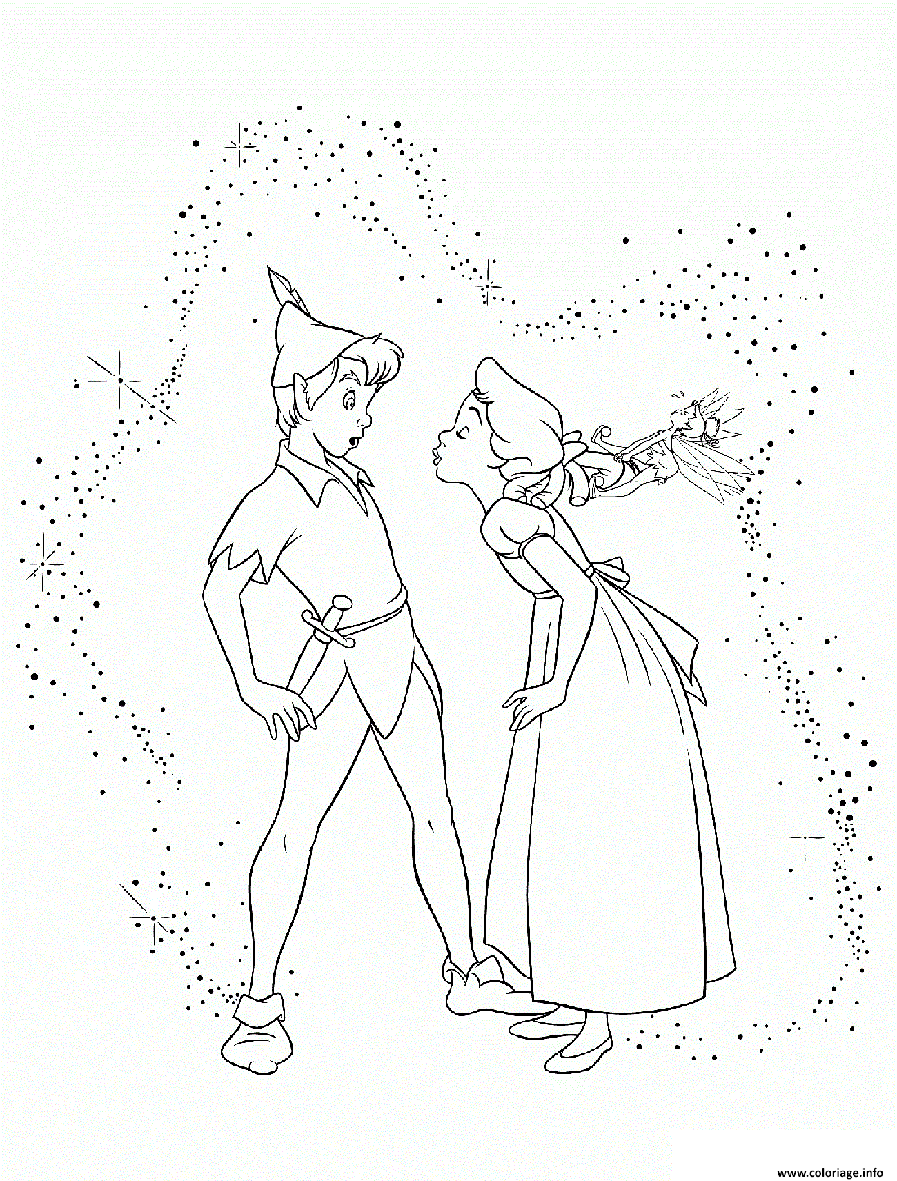 Dessin kolorowanka peter pan Coloriage Gratuit à Imprimer