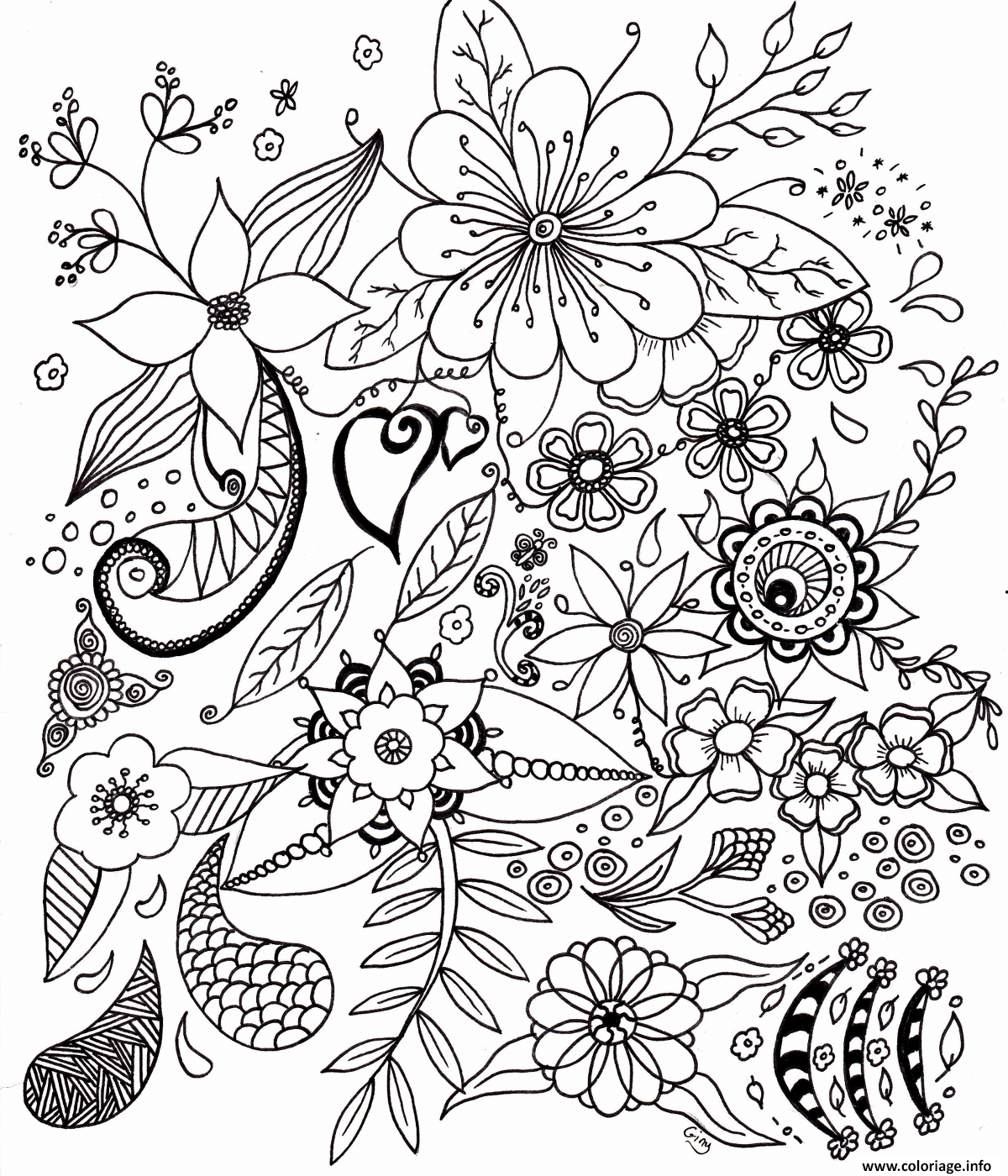Coloriage Fleurs A Imprimer Gratuit