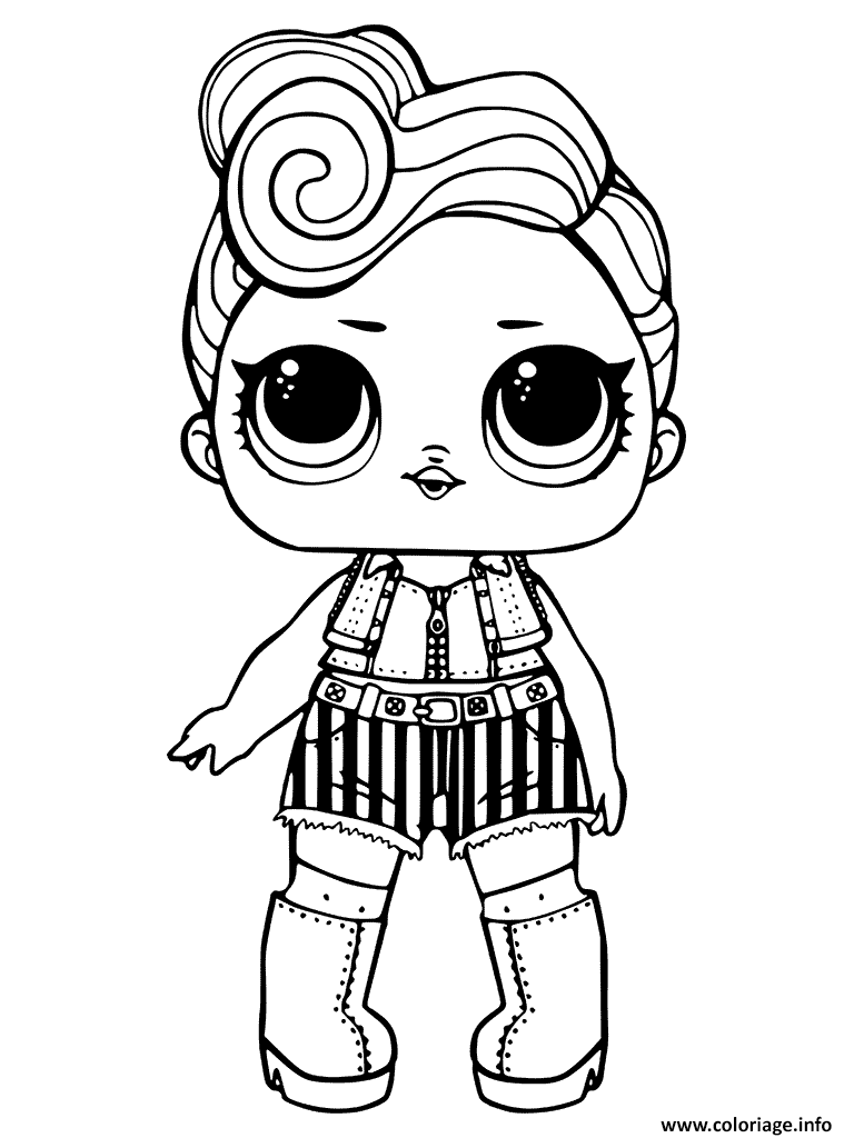 Coloriage LOL Surprise Dolls Dessin Poupee Lol à imprimer