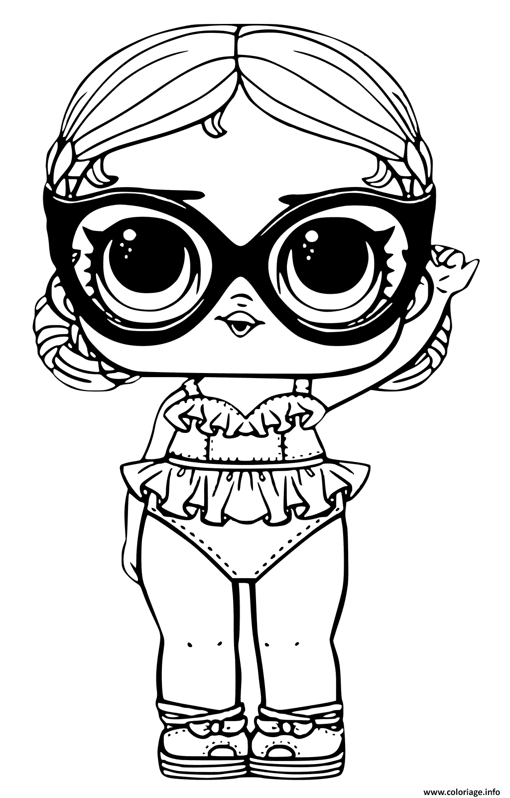 Dessin Page of LOL Doll Vacay Babay Coloriage Gratuit à Imprimer