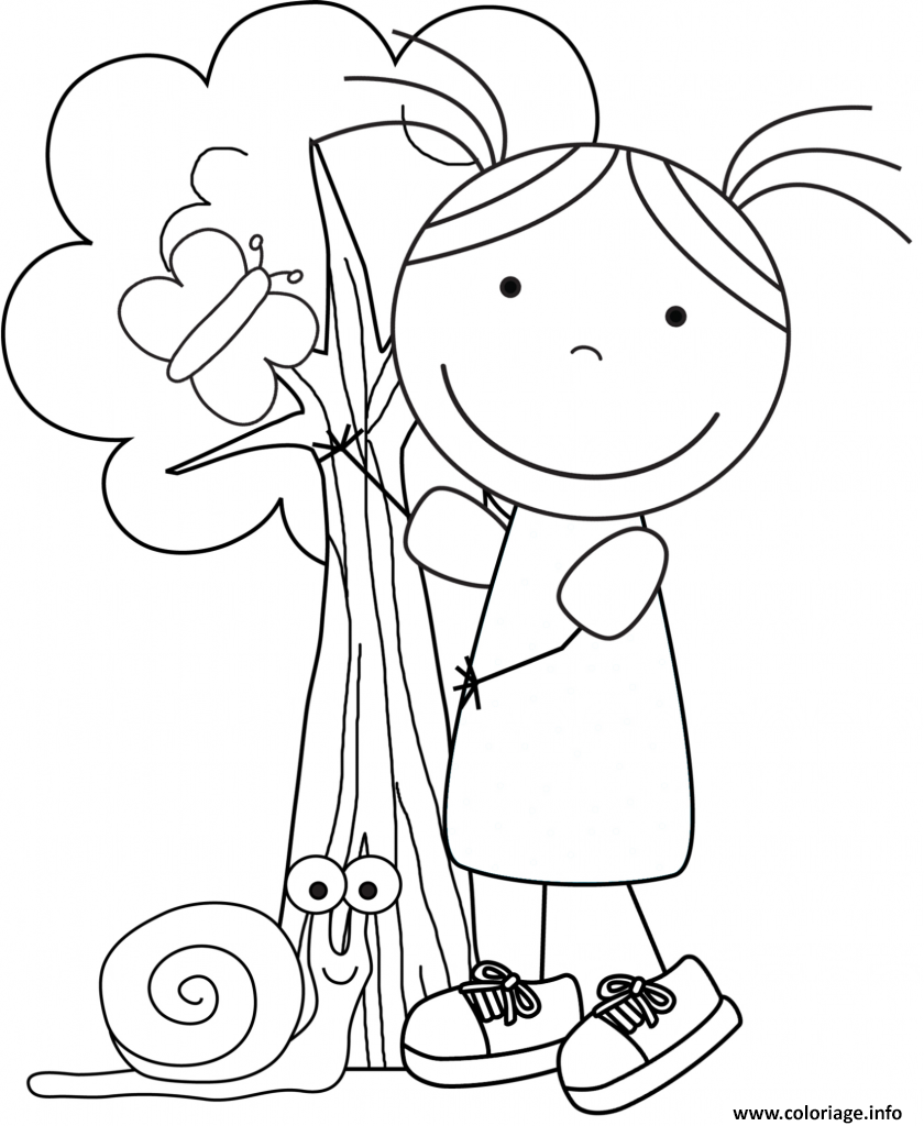 Dessin earth day kids jour de la terre enfants Coloriage Gratuit à Imprimer