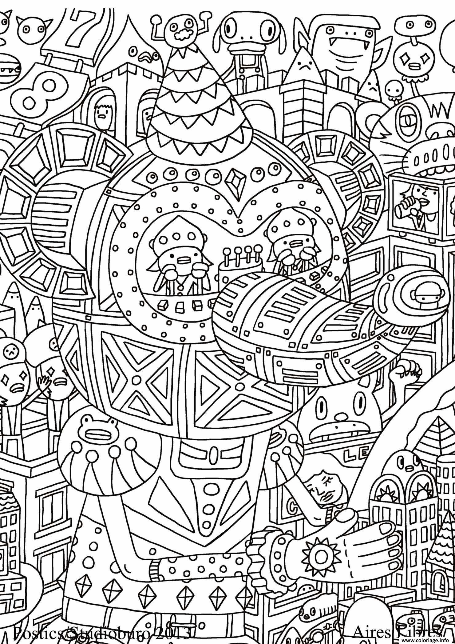 Coloriage Anti Stress Adulte Cultura Fantastique Dessin Adulte à