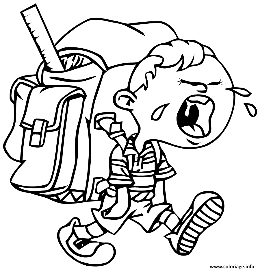 Rentree Des Classes Coloriage