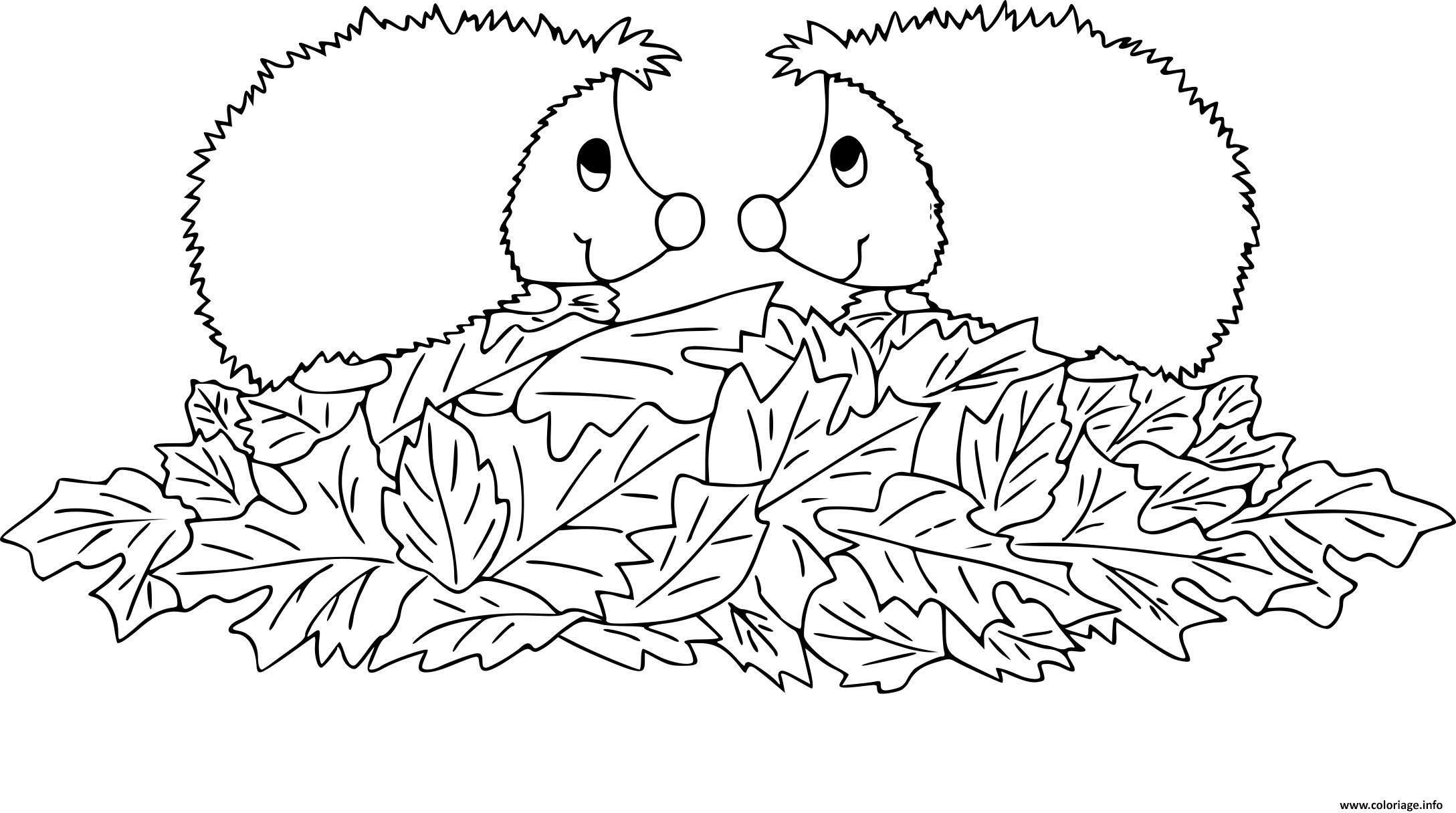 coloriage gratuit Automne 2