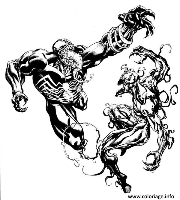 Coloriage Venom And Carnage Sotd By Ratkins Dessin Venom à imprimer