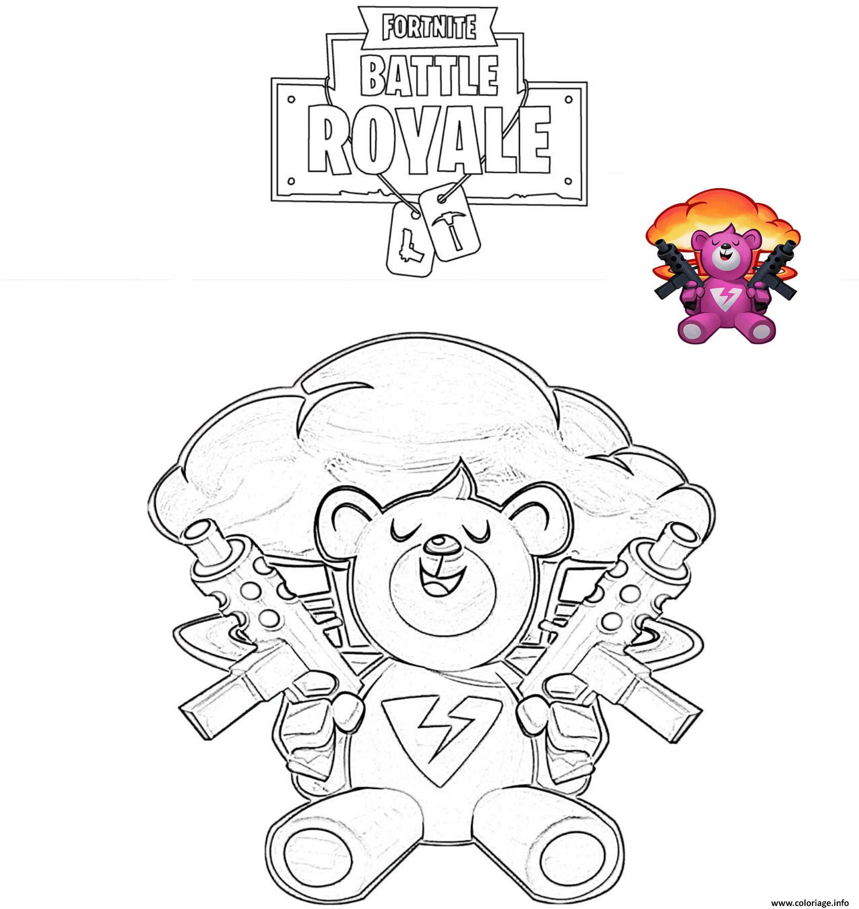 Dessin Brite Bomber Fortnite Battle Royale Coloriage Gratuit à Imprimer