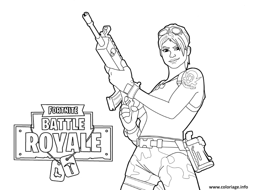 Dessin Fortnite Master Grenadier Coloriage Gratuit à Imprimer