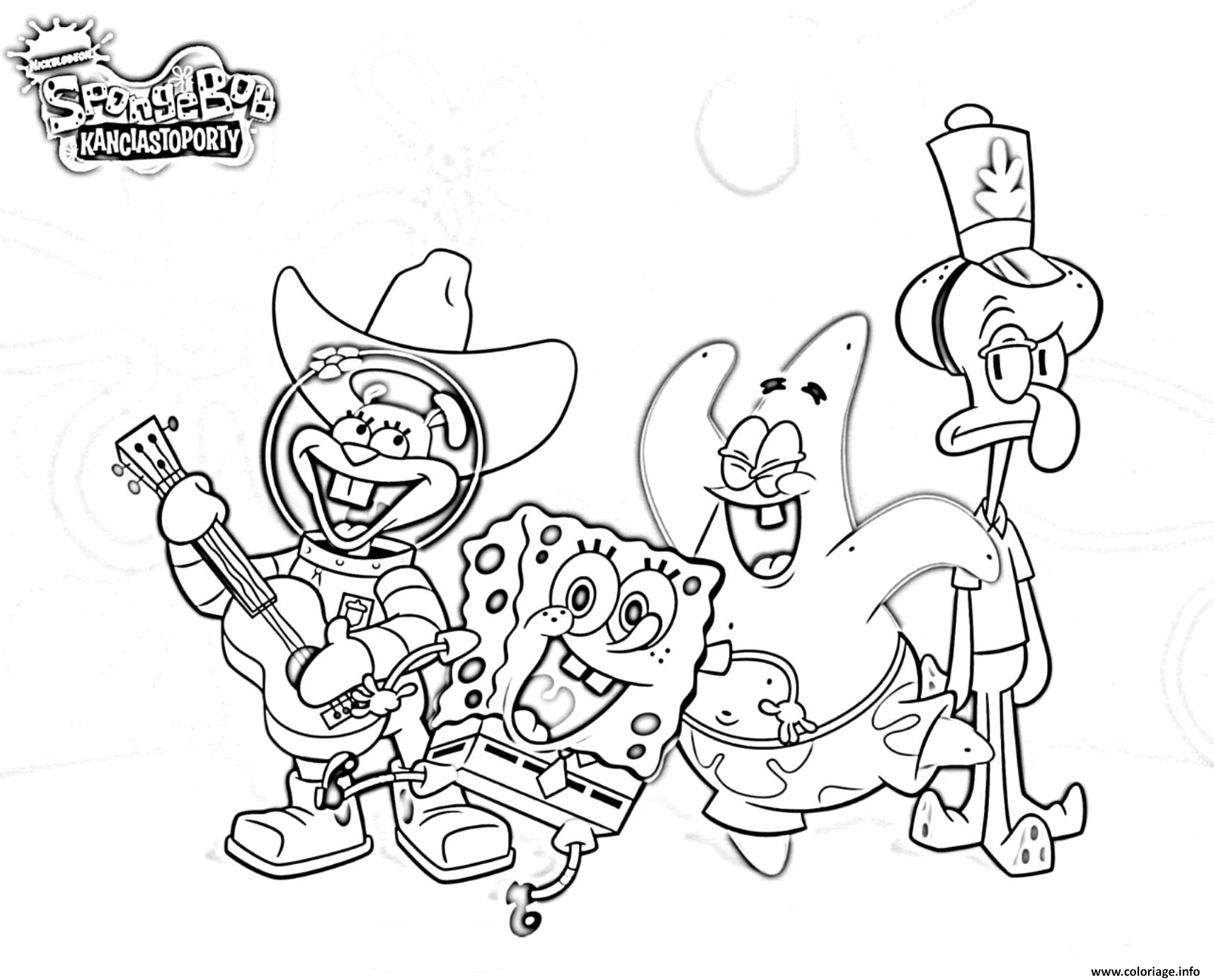 Dessin Sponegbob Bet Coloriage Gratuit à Imprimer