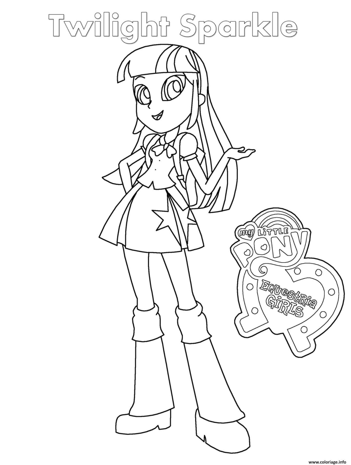 Coloriage De Equestria Girl