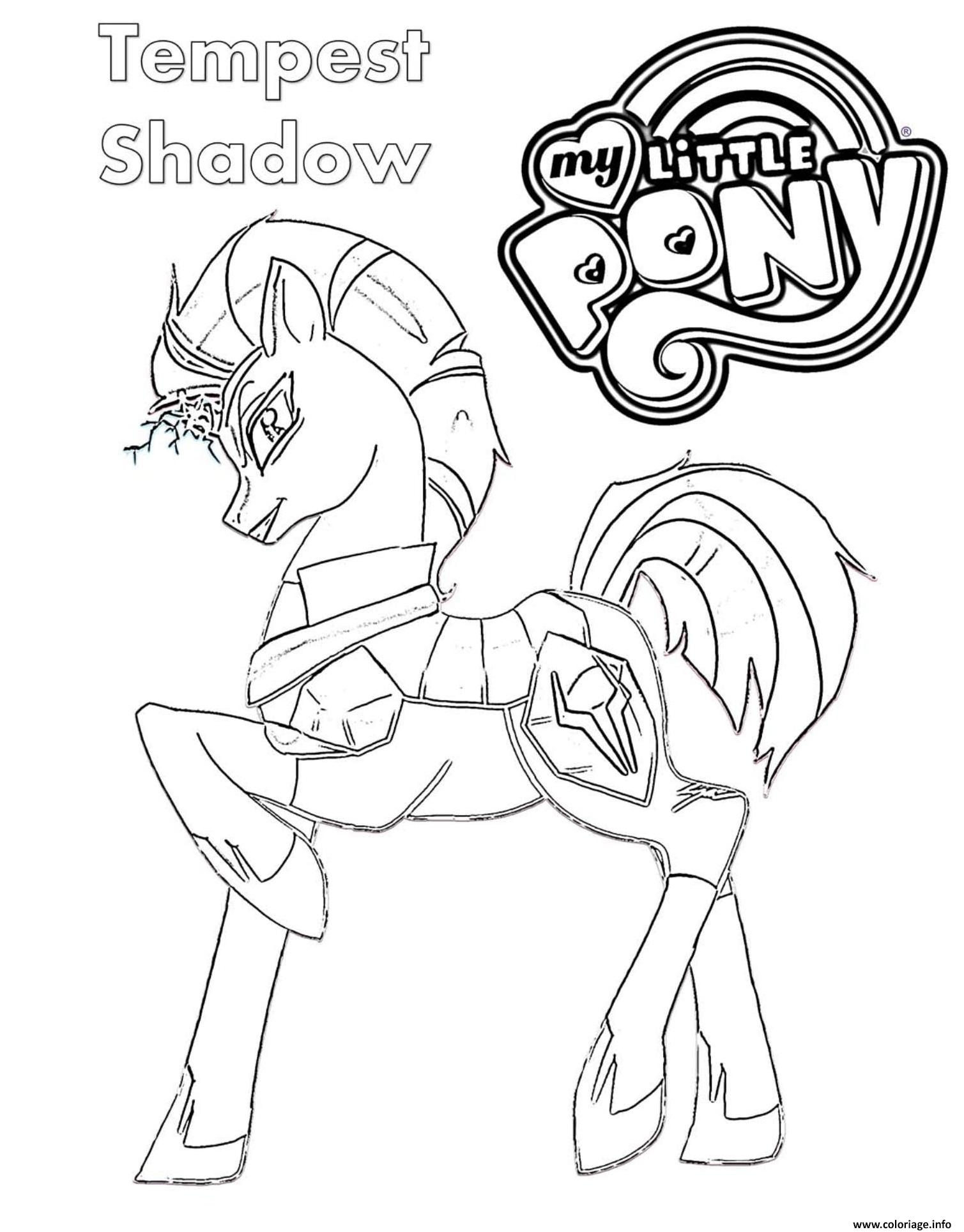Coloriage Tempest Shadow My Little Pony Dessin