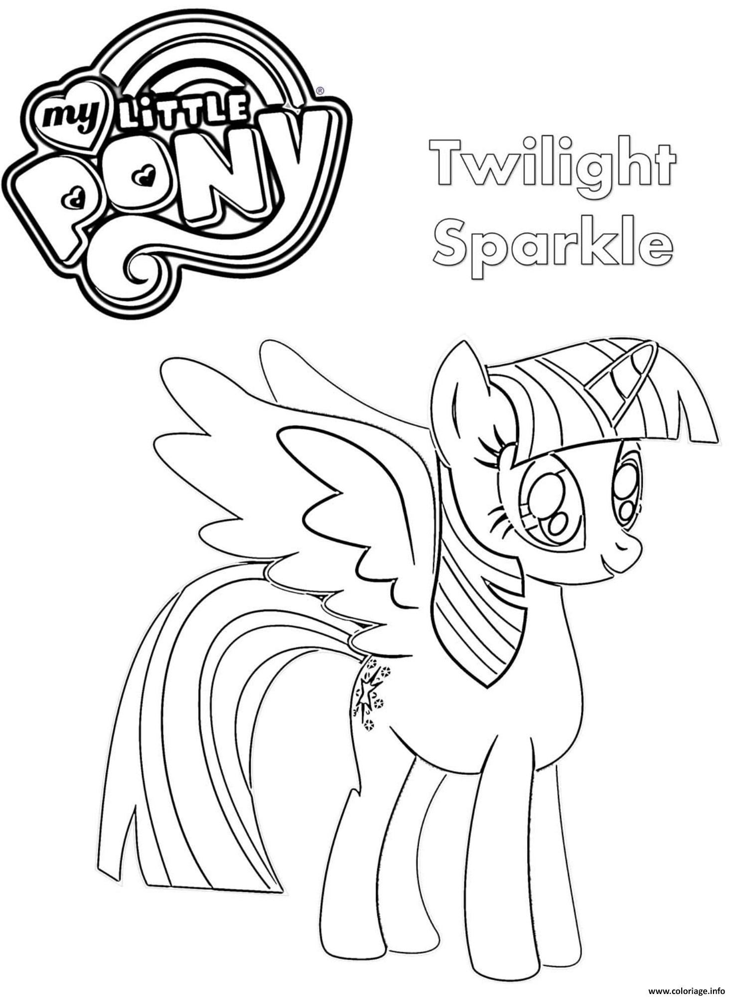 Coloriage Twilight Sparkle My Little Pony Dessin My Little Pony à imprimer