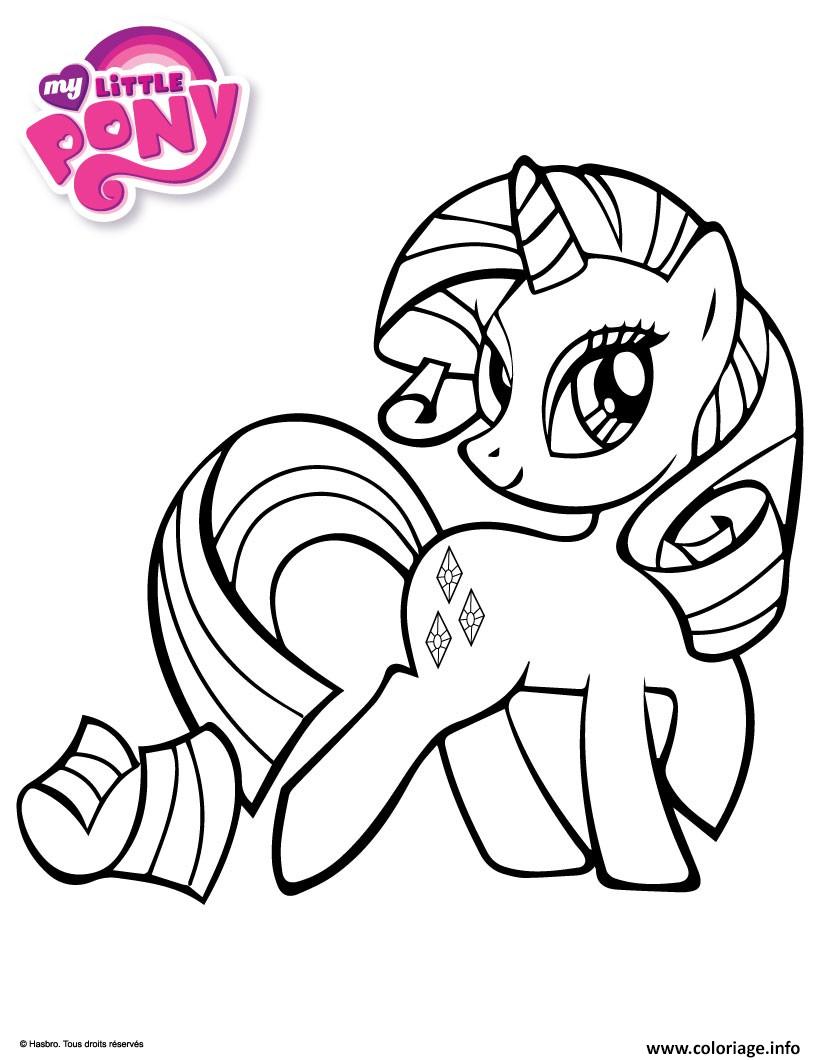 Coloriage Princesse Rarity My Little Pony Dessin à Imprimer