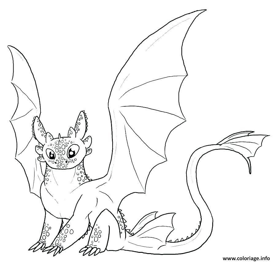 Download Coloriage How To Train Your Dragon Toothless Cute Dessin Dragon à imprimer