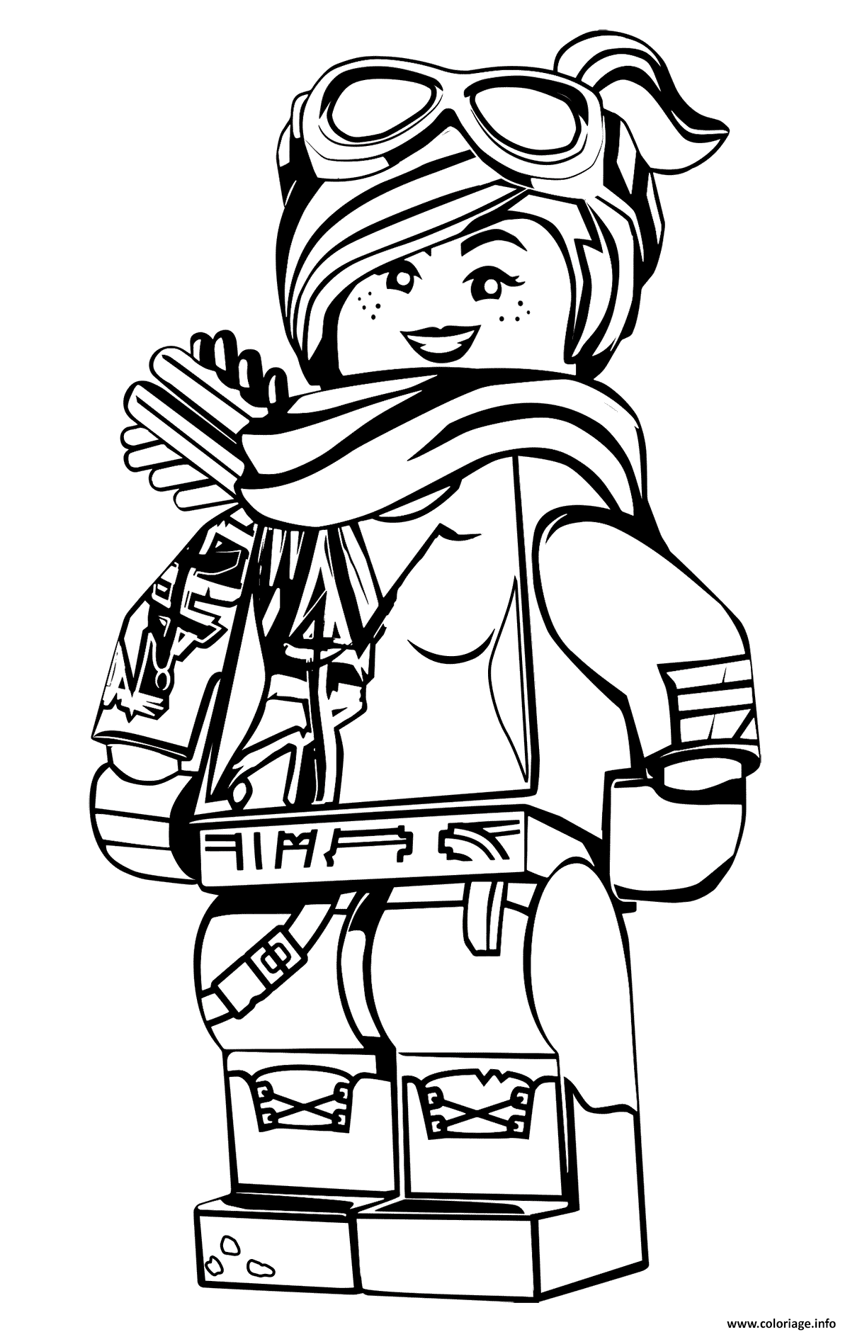 Dessin LEGO Lucy la grande aventure 2 Coloriage Gratuit à Imprimer