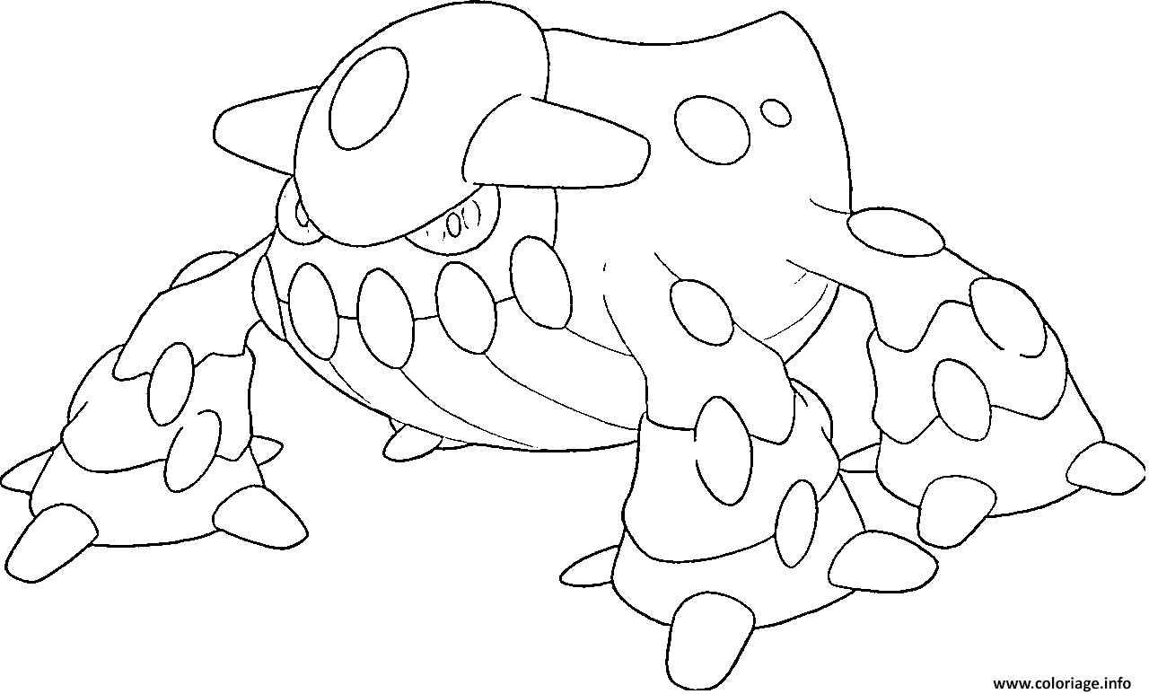 Dessin Heatran generation 4 Coloriage Gratuit à Imprimer