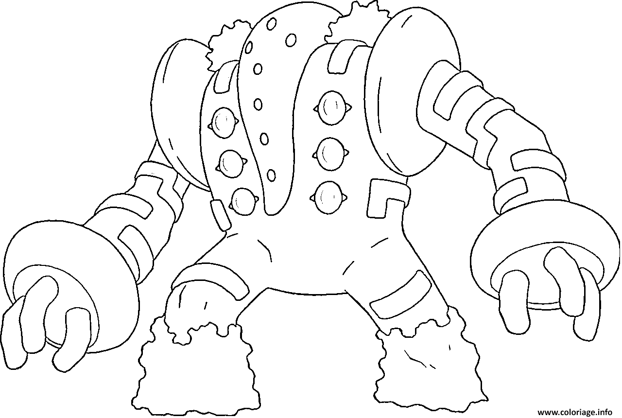 Dessin Regigigas generation 4 Coloriage Gratuit à Imprimer