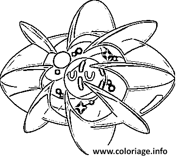 Dessin Cosmovum Pokemon cosmiques Generation 7 Coloriage Gratuit à Imprimer