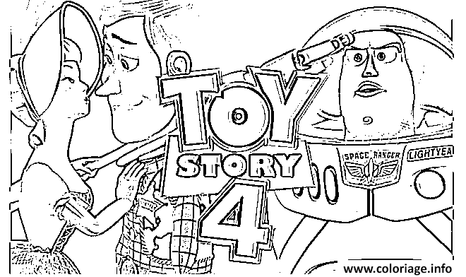 Dessin toy story 4 Coloriage Gratuit à Imprimer