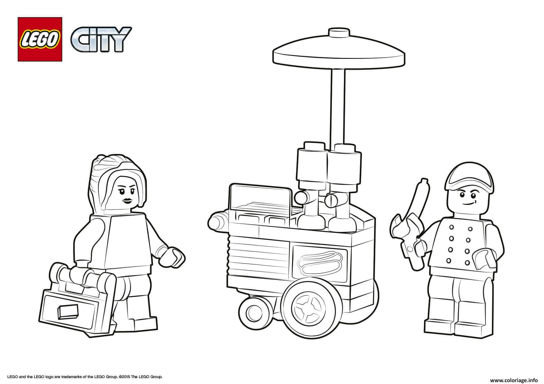 Coloriage Lego City Square dessin