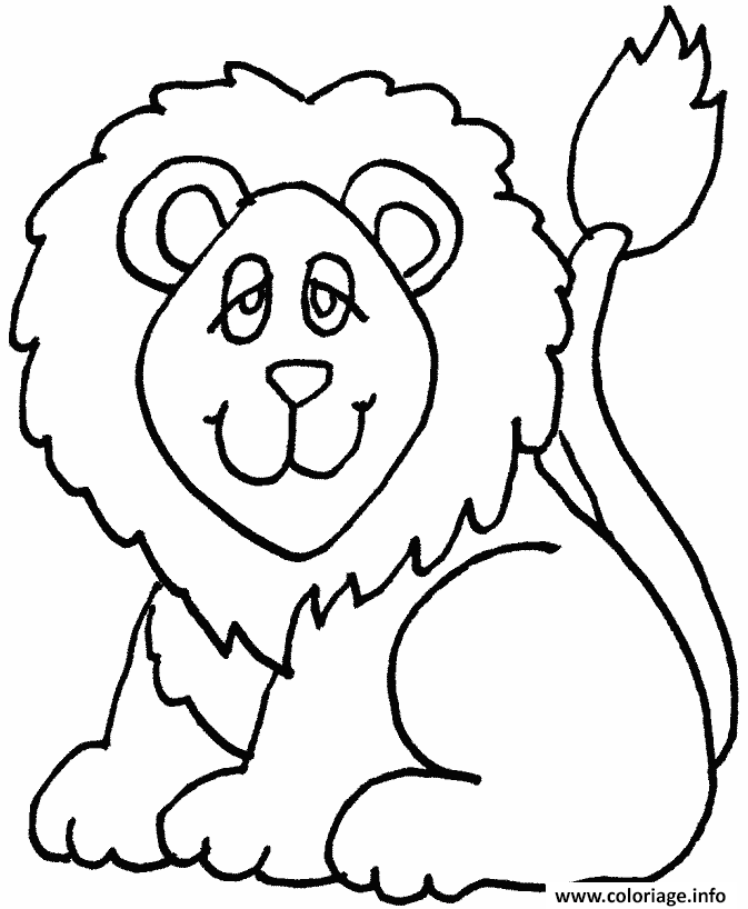 Dessin Southwest African Lion Coloriage Gratuit à Imprimer