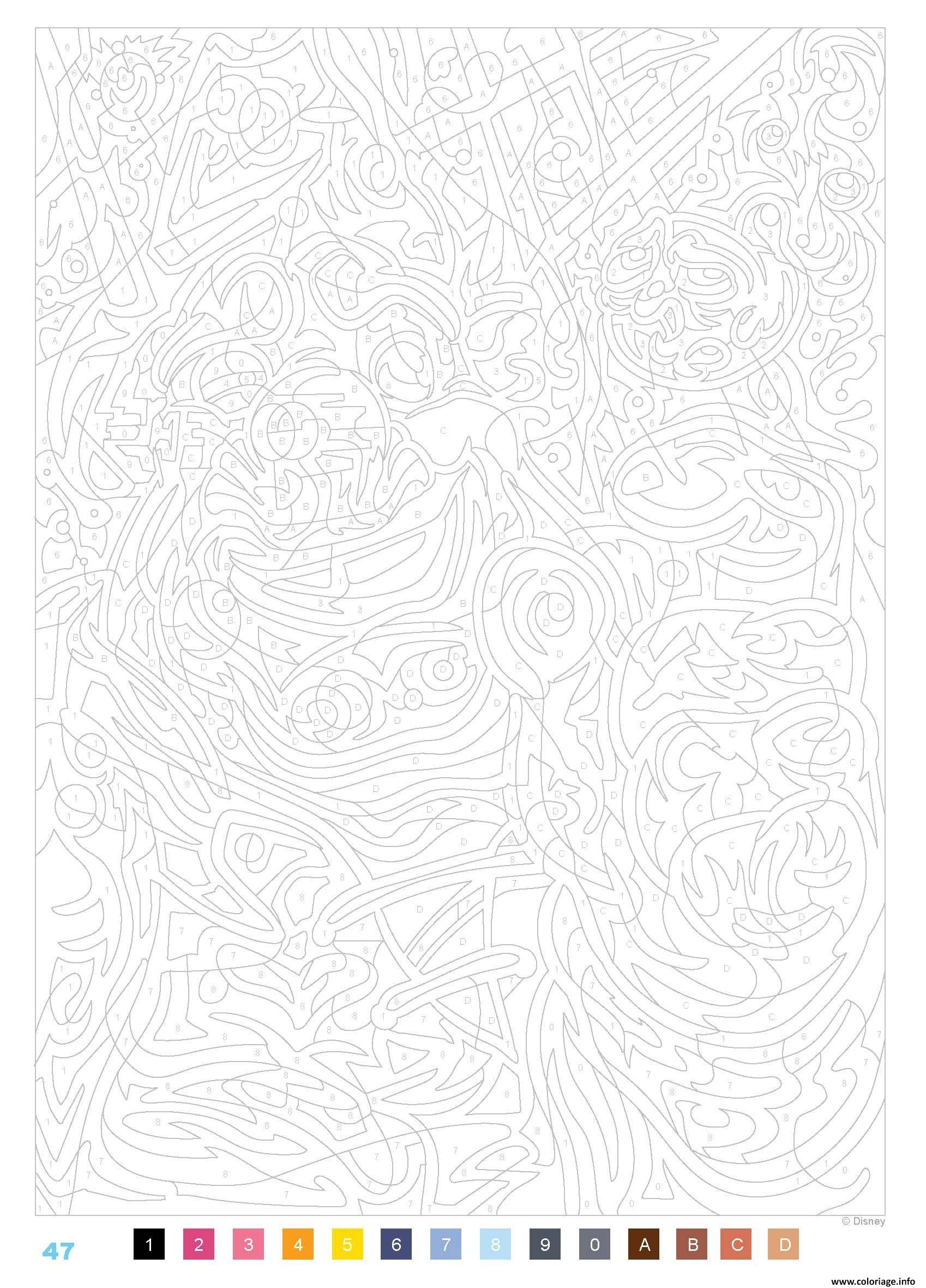 Dessin mystere disney les grands classiques disney 2 Coloriage Gratuit à Imprimer