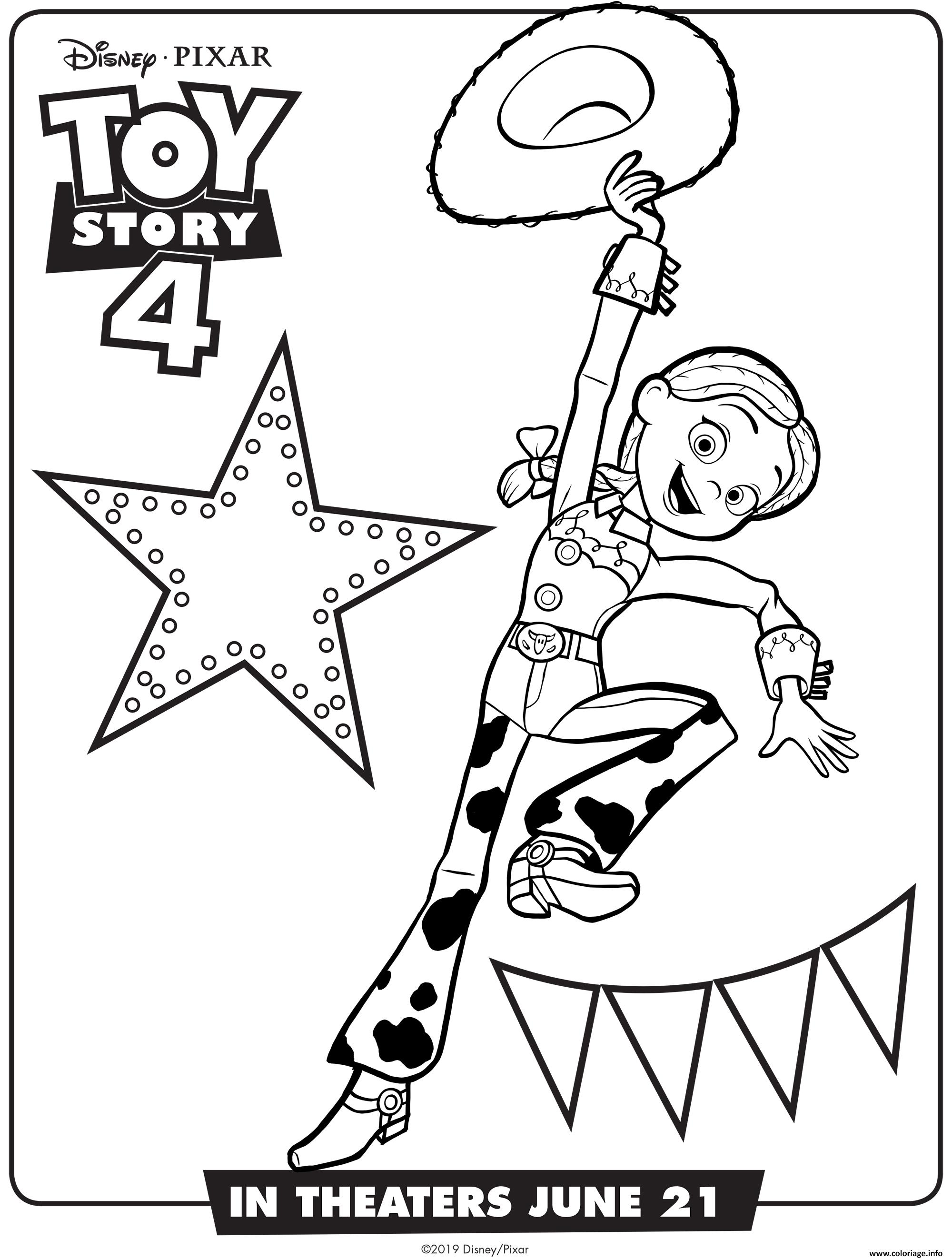 Dessin Toy Story 4 Jessie Coloriage Gratuit à Imprimer